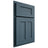Shiloh Cabinetry Partial Overlay Wilmington Hickory Plain Cut Hudson Door