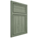 Shiloh Cabinetry Partial Overlay Wilmington Hickory Plain Cut Moss Door