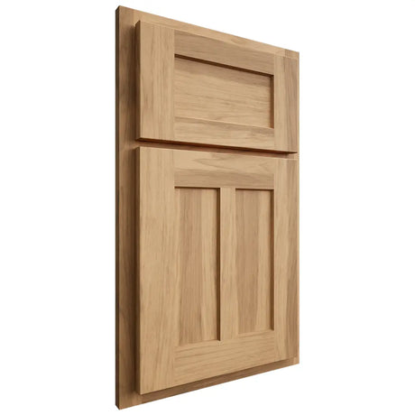 Shiloh Cabinetry Partial Overlay Wilmington Hickory Plain Cut Natural Door