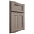 Shiloh Cabinetry Partial Overlay Wilmington Hickory Plain Cut Sterling Door