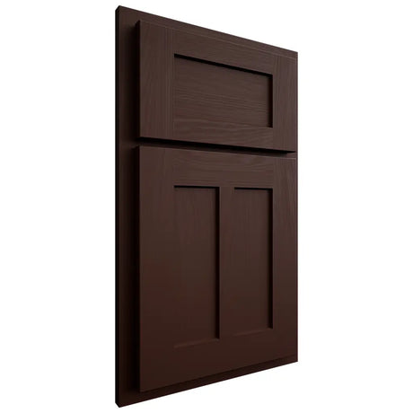 Shiloh Cabinetry Partial Overlay Wilmington Maple Plain Cut Cocoa Door