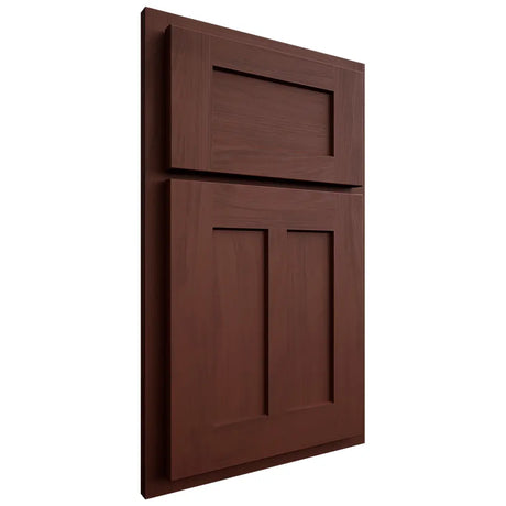 Shiloh Cabinetry Partial Overlay Wilmington Maple Plain Cut Sable Door