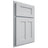 Shiloh Cabinetry Partial Overlay Wilmington Paintable Niebla Azul Door