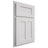 Shiloh Cabinetry Partial Overlay Wilmington Paintable Polar Door