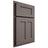 Shiloh Cabinetry Partial Overlay Wilmington Poplar Plain Cut Heatherstone Door