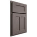 Shiloh Cabinetry Partial Overlay Wilmington Poplar Plain Cut Heatherstone Door