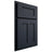 Shiloh Cabinetry Partial Overlay Wilmington Poplar Plain Cut Hudson Door