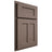 Shiloh Cabinetry Partial Overlay Wilmington Poplar Plain Cut River Rock Door