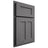 Shiloh Cabinetry Partial Overlay Wilmington Red Oak Plain Cut Cadet Door