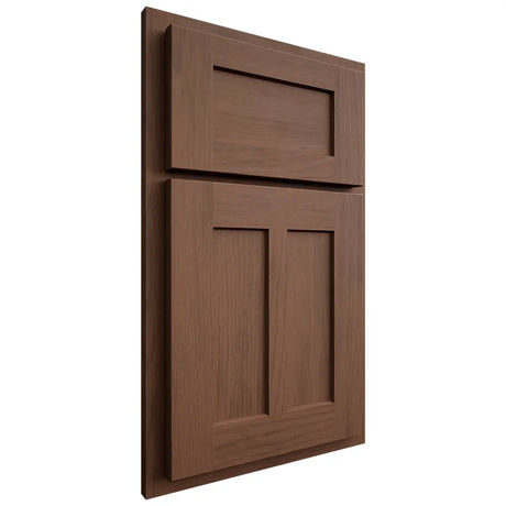 Shiloh Cabinetry Partial Overlay Wilmington Walnut Plain Cut Natural Door