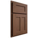 Shiloh Cabinetry Partial Overlay Wilmington Walnut Plain Cut Natural Door