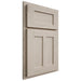 Shiloh Cabinetry Partial Overlay Wilmington Walnut Plain Cut Seagull Door