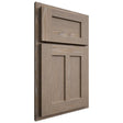 Shiloh Cabinetry Partial Overlay Wilmington White Oak Plain Cut Almond Door