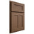 Shiloh Cabinetry Partial Overlay Wilmington White Oak Plain Cut Autumn Door