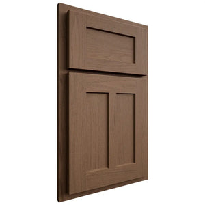 Shiloh Cabinetry Partial Overlay Wilmington White Oak Plain Cut Autumn Door