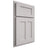 Shiloh Cabinetry Partial Overlay Wilmington White Oak Plain Cut Cotton Door