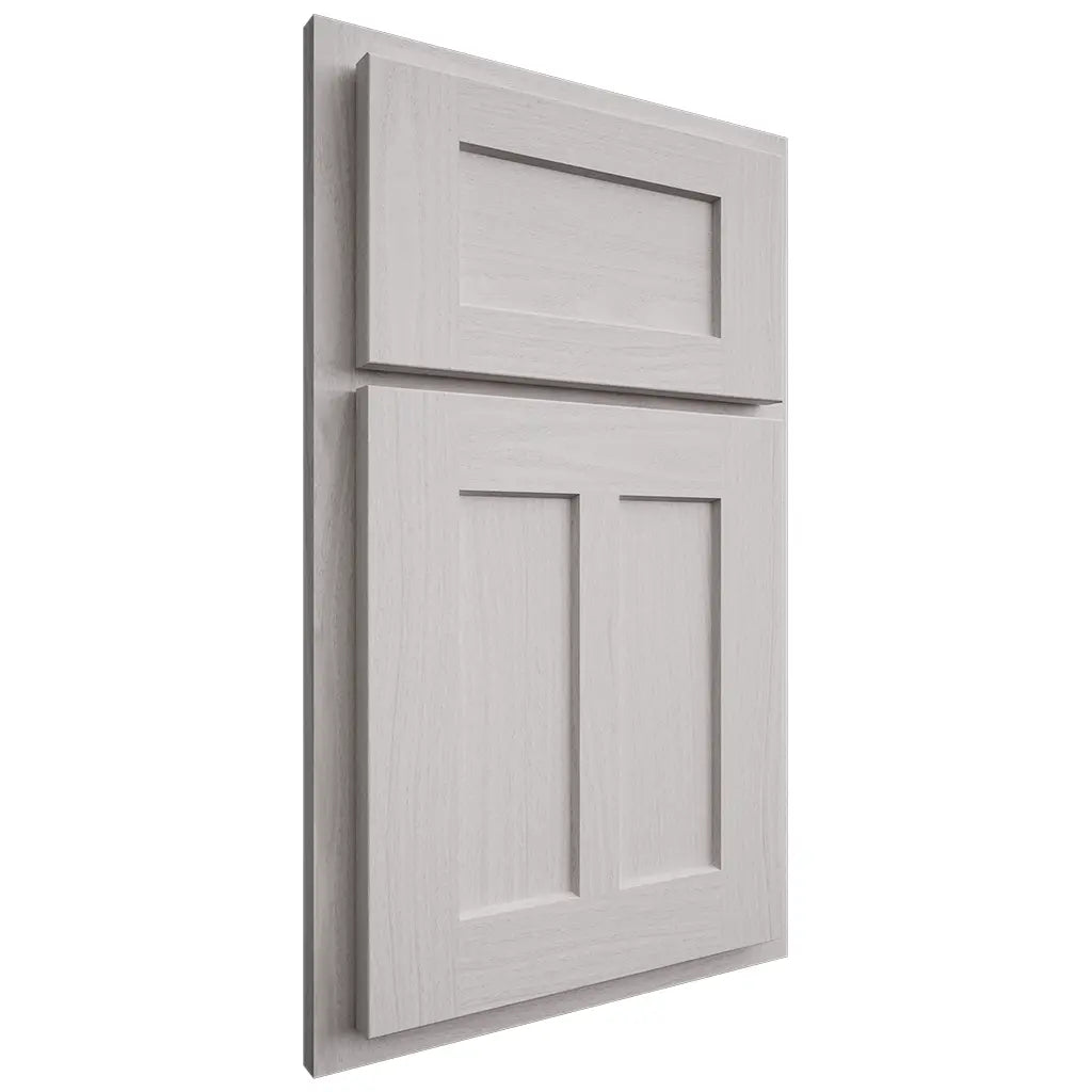 Shiloh Cabinetry Partial Overlay Wilmington White Oak Plain Cut Cotton Door