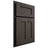 Shiloh Cabinetry Partial Overlay Wilmington White Oak Plain Cut Creekside Door