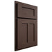 Shiloh Cabinetry Partial Overlay Wilmington White Oak Plain Cut Dusk Door