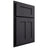 Shiloh Cabinetry Partial Overlay Wilmington White Oak Plain Cut Harbor Door
