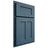 Shiloh Cabinetry Partial Overlay Wilmington White Oak Plain Cut Hudson Door