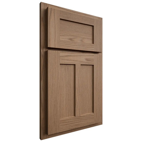 Shiloh Cabinetry Partial Overlay Wilmington White Oak Plain Cut Medium Door