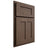 Shiloh Cabinetry Partial Overlay Wilmington White Oak Plain Cut Mineral Door
