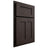 Shiloh Cabinetry Partial Overlay Wilmington White Oak Plain Cut Morel Door
