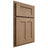 Shiloh Cabinetry Partial Overlay Wilmington White Oak Plain Cut Natural Door