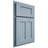 Shiloh Cabinetry Partial Overlay Wilmington White Oak Plain Cut Sky Door