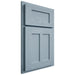 Shiloh Cabinetry Partial Overlay Wilmington White Oak Plain Cut Sky Door