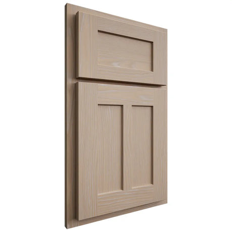 Shiloh Cabinetry Partial Overlay Wilmington White Oak Plain Cut Straw Door