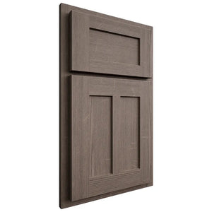 Shiloh Cabinetry Partial Overlay Wilmington White Oak Quarter Sawn Clay Door