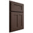 Shiloh Cabinetry Partial Overlay Wilmington White Oak Quarter Sawn Dusk Door