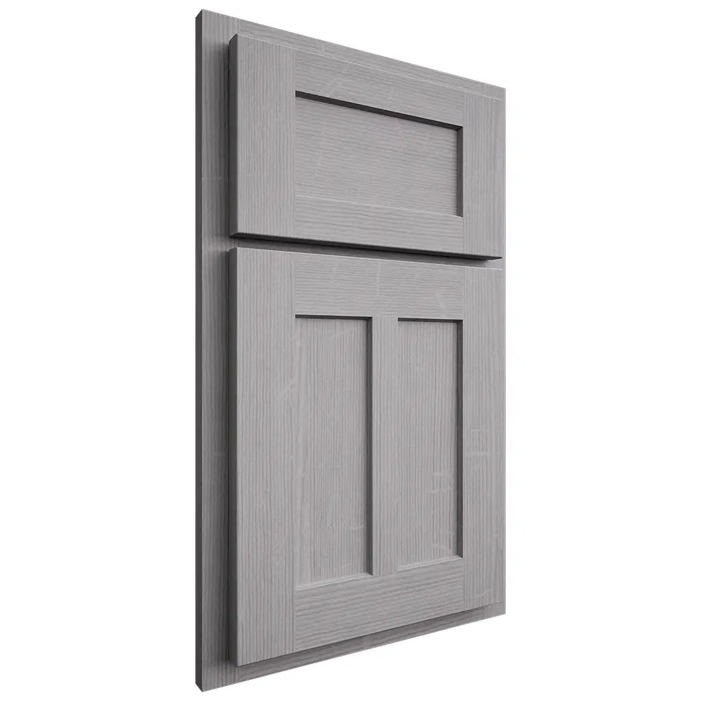 Shiloh Cabinetry Partial Overlay Wilmington White Oak Quarter Sawn Stratus Door