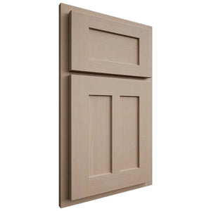 Shiloh Cabinetry Partial Overlay Wilmington White Oak Quarter Sawn Straw Door