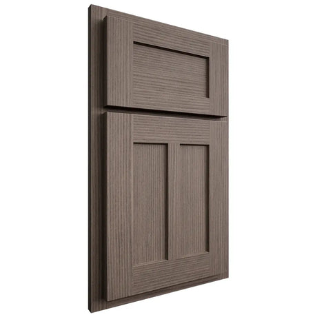 Shiloh Cabinetry Partial Overlay Wilmington White Oak Rift Cut Clay Door