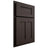 Shiloh Cabinetry Partial Overlay Wilmington White Oak Rift Cut Morel Door
