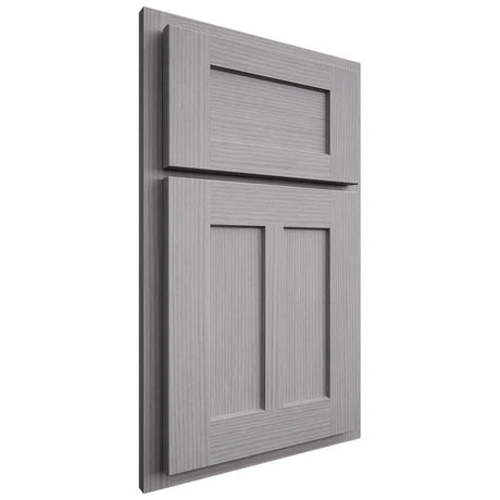 Shiloh Cabinetry Partial Overlay Wilmington White Oak Rift Cut Stratus Door