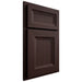 Shiloh Cabinetry Partial Overlay Windsor Alder Plain Cut Bistre Door