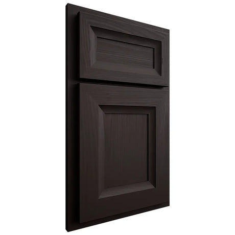 Shiloh Cabinetry Partial Overlay Windsor Alder Plain Cut Espresso Door