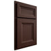 Shiloh Cabinetry Partial Overlay Windsor Alder Plain Cut Umber Door