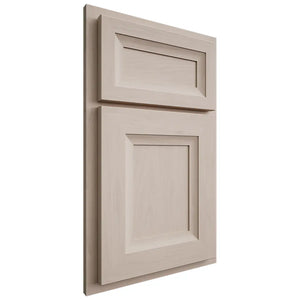 Shiloh Cabinetry Partial Overlay Windsor Alder Plain Cut White Sands Door