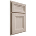 Shiloh Cabinetry Partial Overlay Windsor Alder Plain Cut White Sands Door