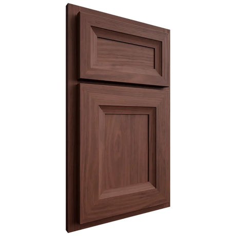 Shiloh Cabinetry Partial Overlay Windsor Cherry Plain Cut Bourbon Door