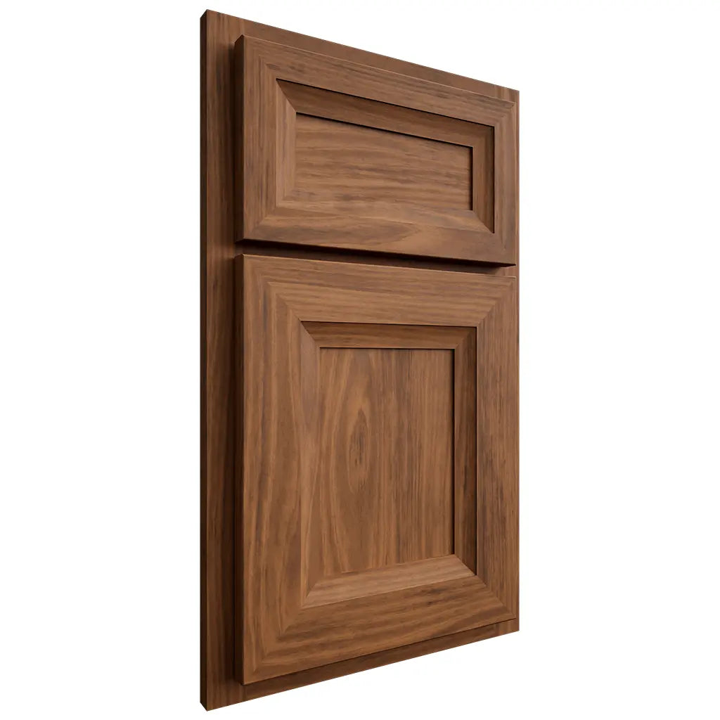 Shiloh Cabinetry Partial Overlay Windsor Cherry Plain Cut Carob Door