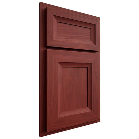 Shiloh Cabinetry Partial Overlay Windsor Cherry Plain Cut Red Door