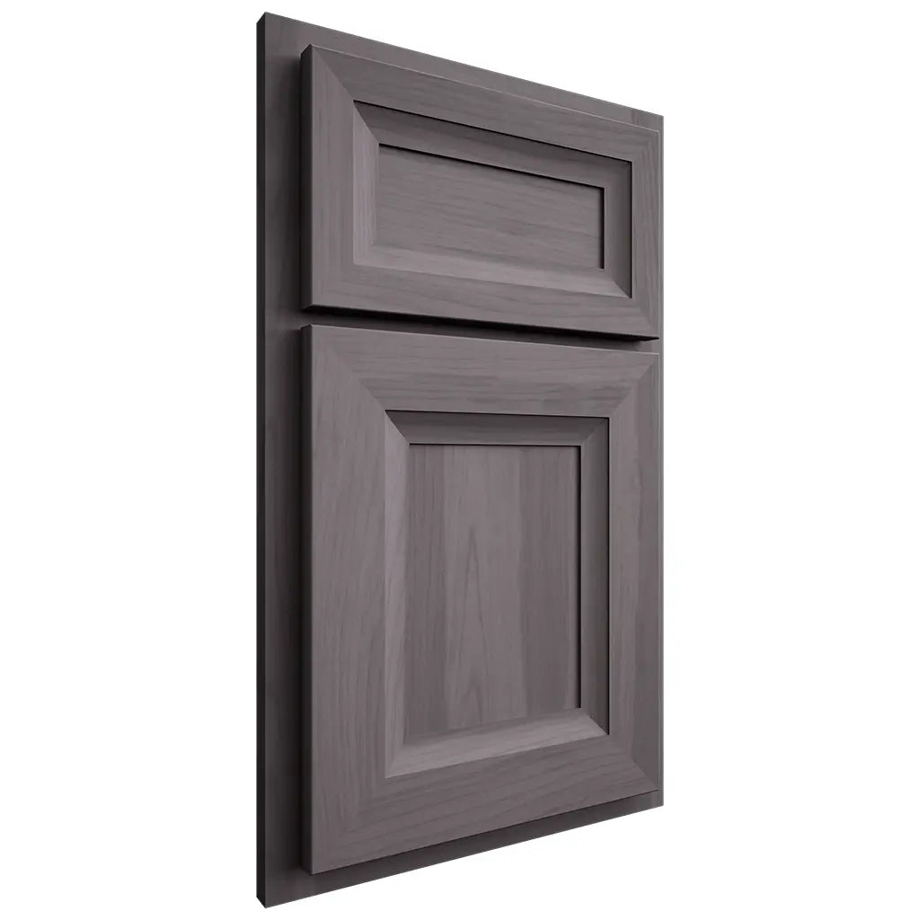 Shiloh Cabinetry Partial Overlay Windsor Hickory Plain Cut Cadet Door