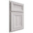Shiloh Cabinetry Partial Overlay Windsor Hickory Plain Cut Cotton Door