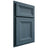 Shiloh Cabinetry Partial Overlay Windsor Hickory Plain Cut Hudson Door